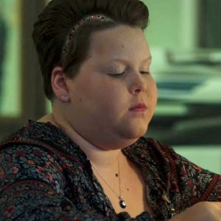 Calle Walton in her role in the TV show In The Dark.